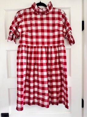 NWOT Elizabeth Wilson Designs Red Gingham Dress